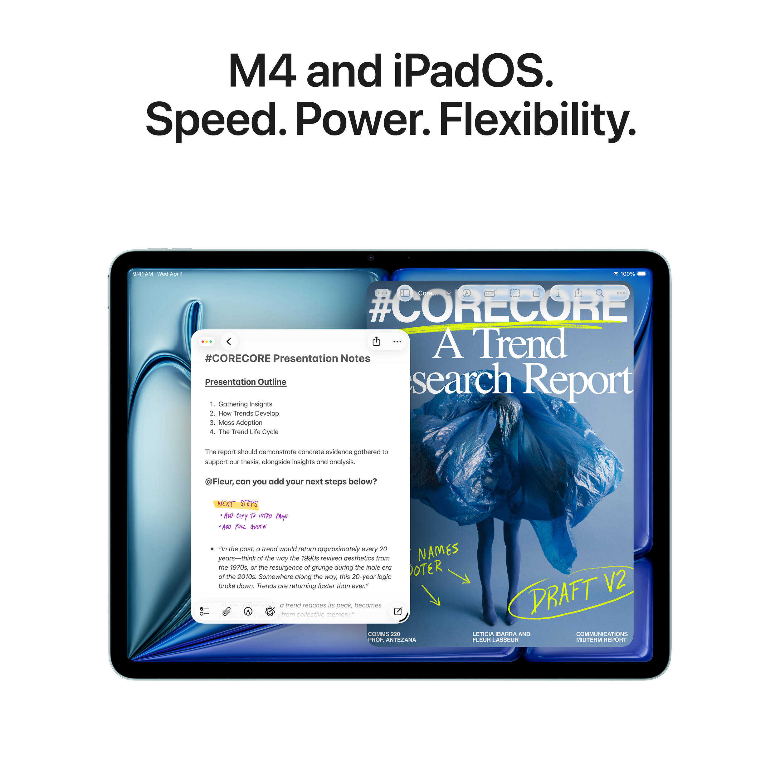 Планшет APPLE iPad Air M4 11" Wi-Fi 128GB Starlight (MH334TY/A)