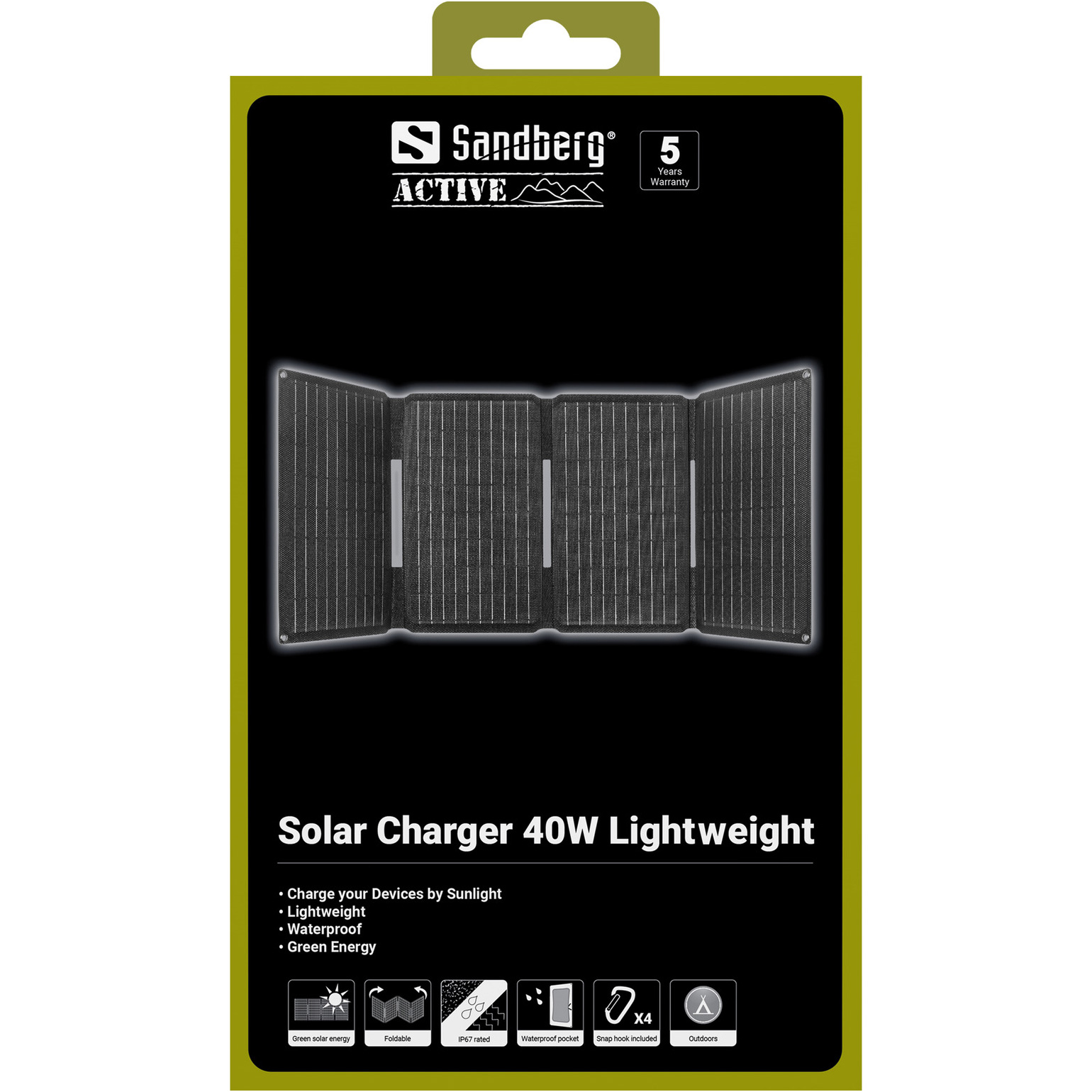 Портативная солнечная панель SANDBERG 40W (421-20)