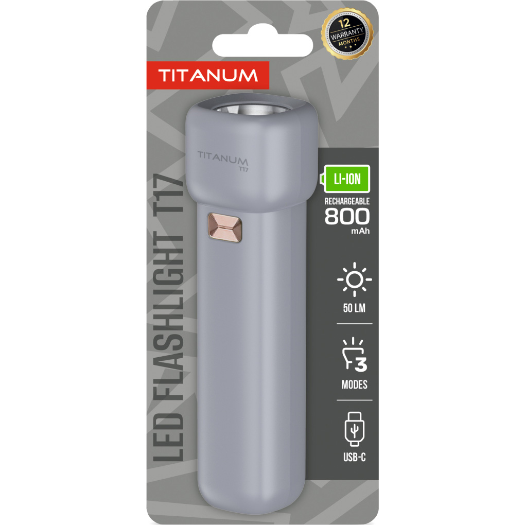 Фонарь TITANUM TLF-T17 Gray
