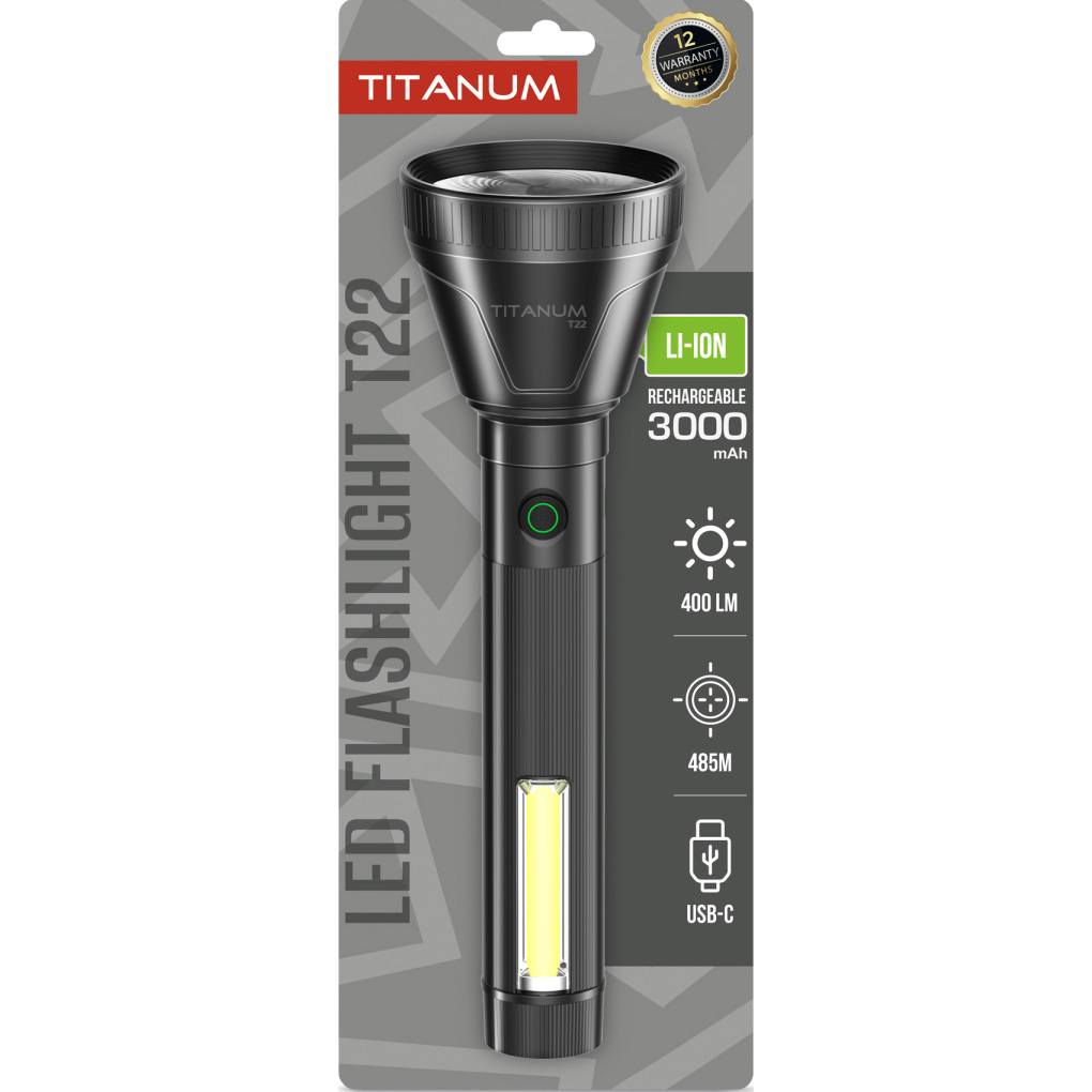 Фонарь TITANUM TLF-T22 Black