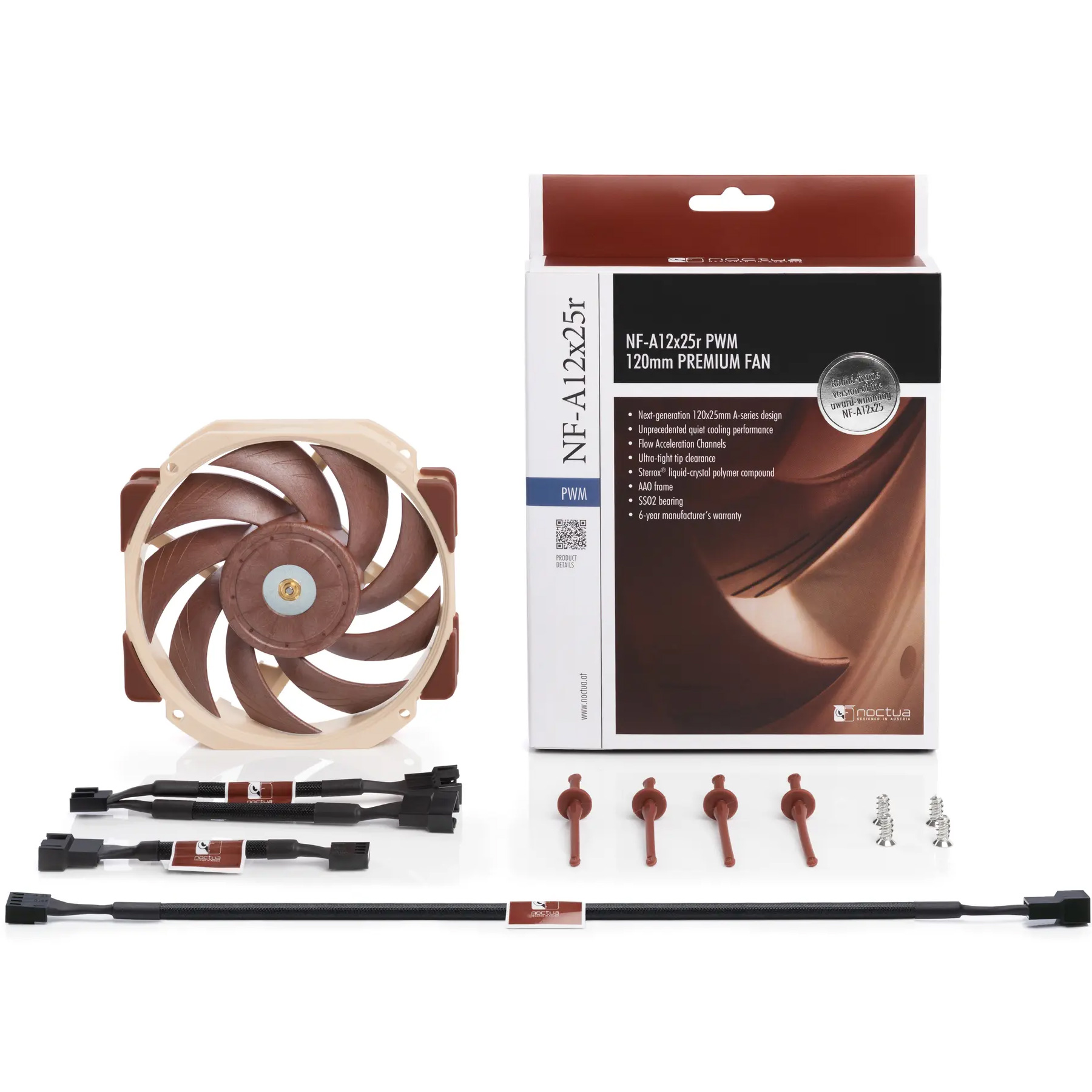 Вентилятор NOCTUA NF-A12x25r PWM