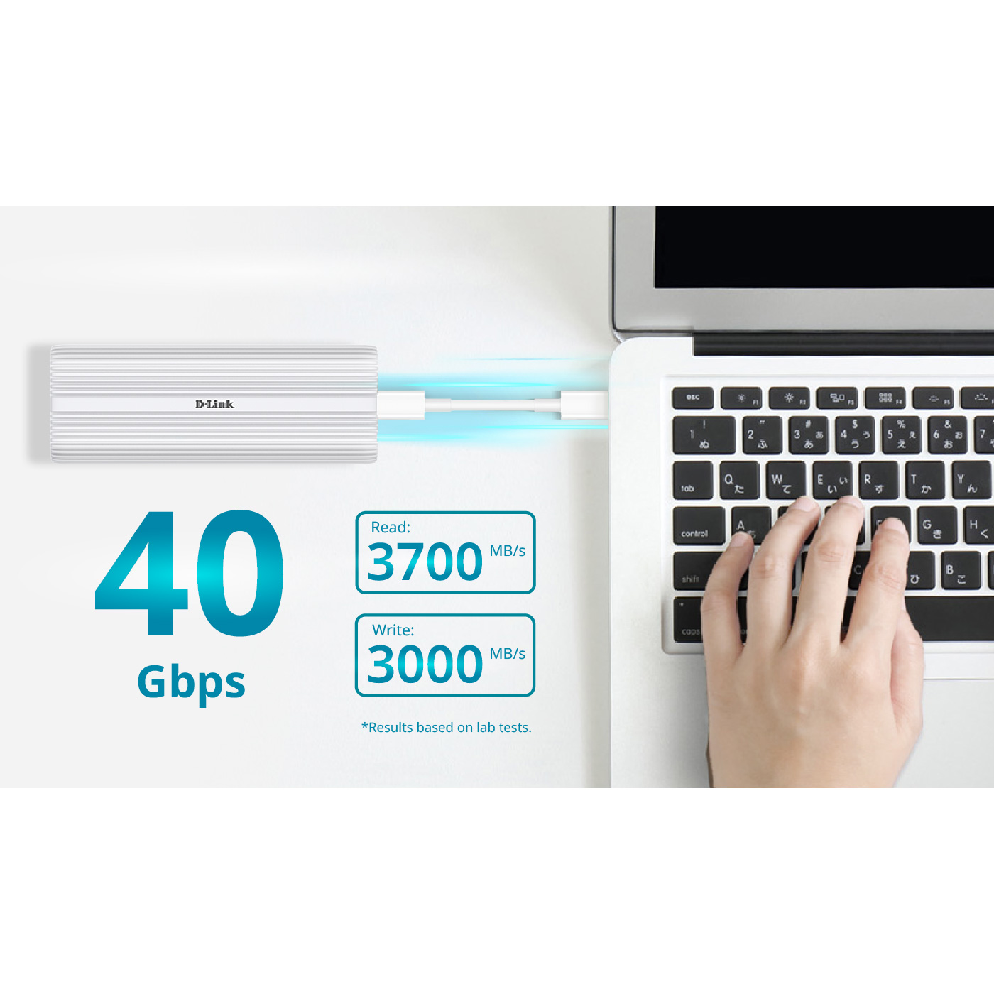 Карман внешний D-LINK NVMe PCIe M.2 to USB4 (DSP-411)