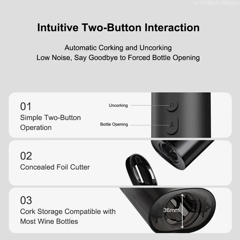 Электрический штопор Xiaomi MIJIA Electric Wine Bottle Opener (KGJ001T)