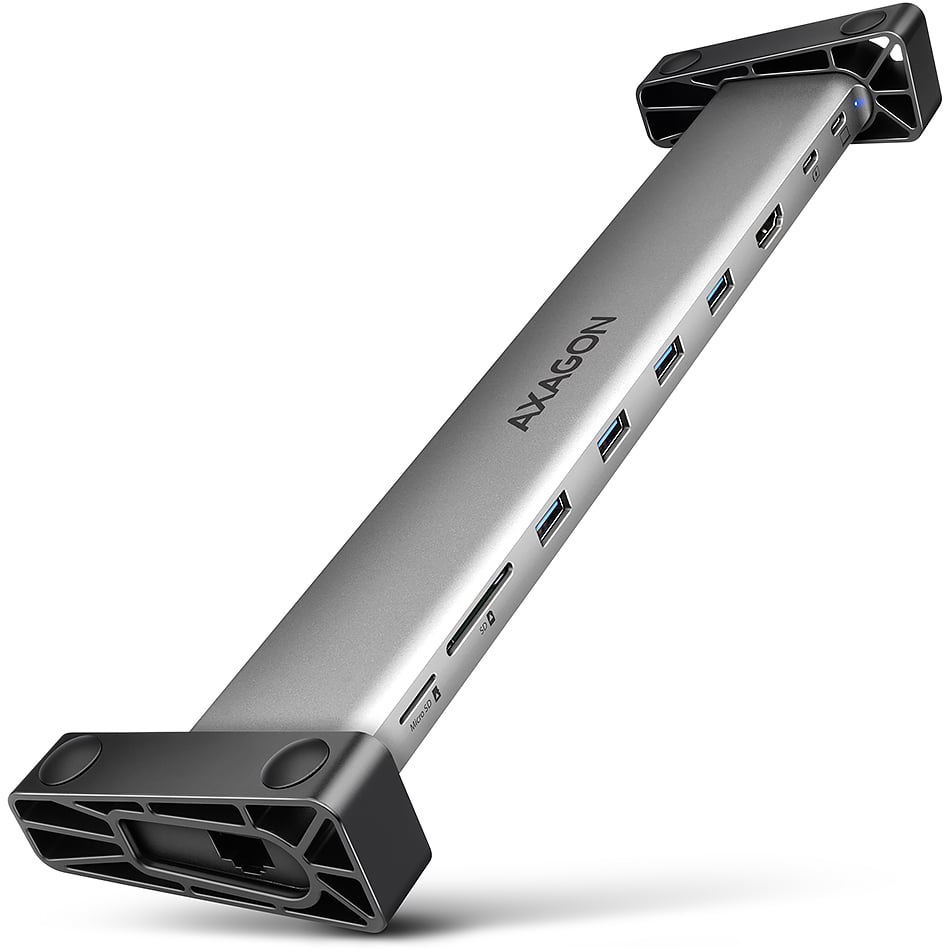 Док-станція AXAGON 9-in-1 Longer USB-C 5Gbps Hub