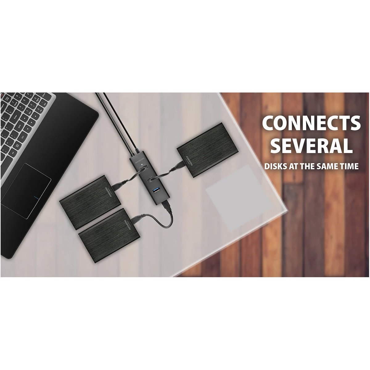 USB-хаб AXAGON 4-Port USB-A 3.0 Charging Hub w/Power Adapter