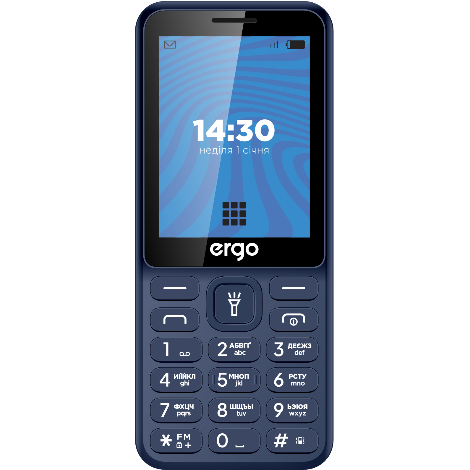 Мобильный телефон ERGO E284 Blue