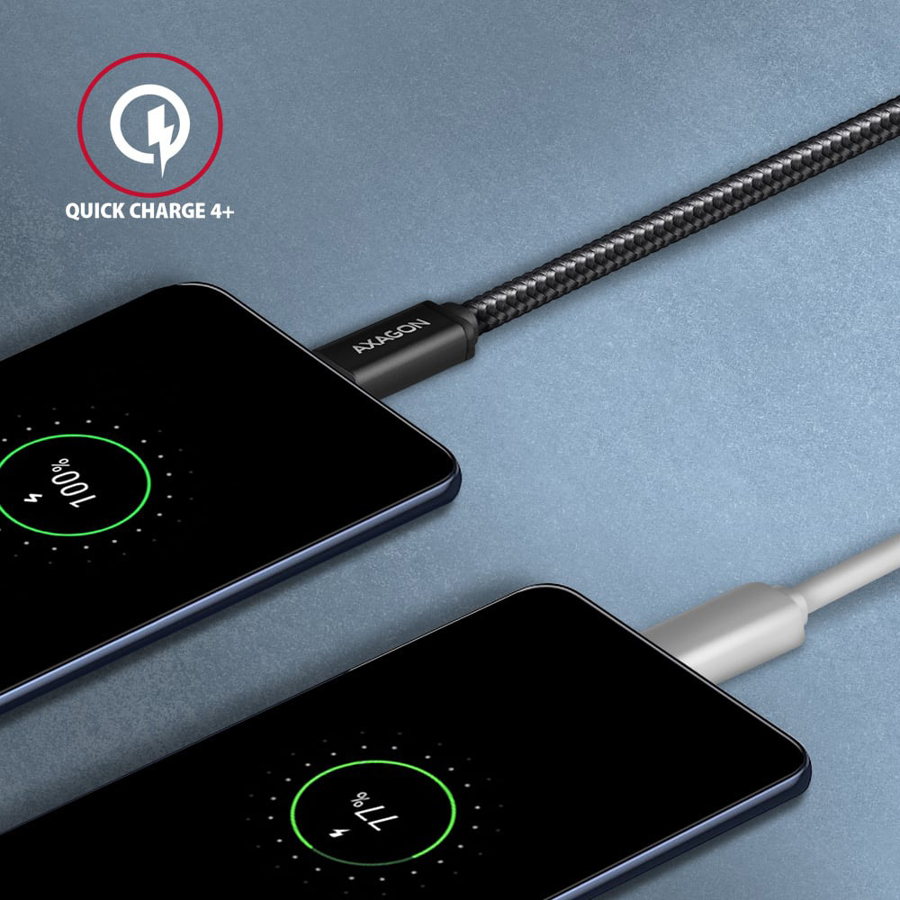 Кабель AXAGON USB-C to USB-C 3.2 Gen 1 1м Black
