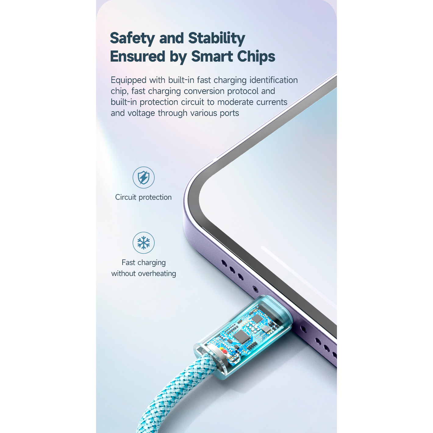 Кабель ROMOSS CB1734 USB-C to Lightning PD 27W 1м Blue (CB1734-631-727H)