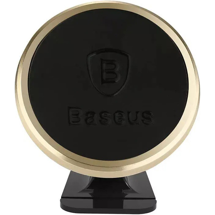 Автотримач для смартфона BASEUS 360° Adjustable Magnetic Phone Mount Black/Gold (SUCX140015)