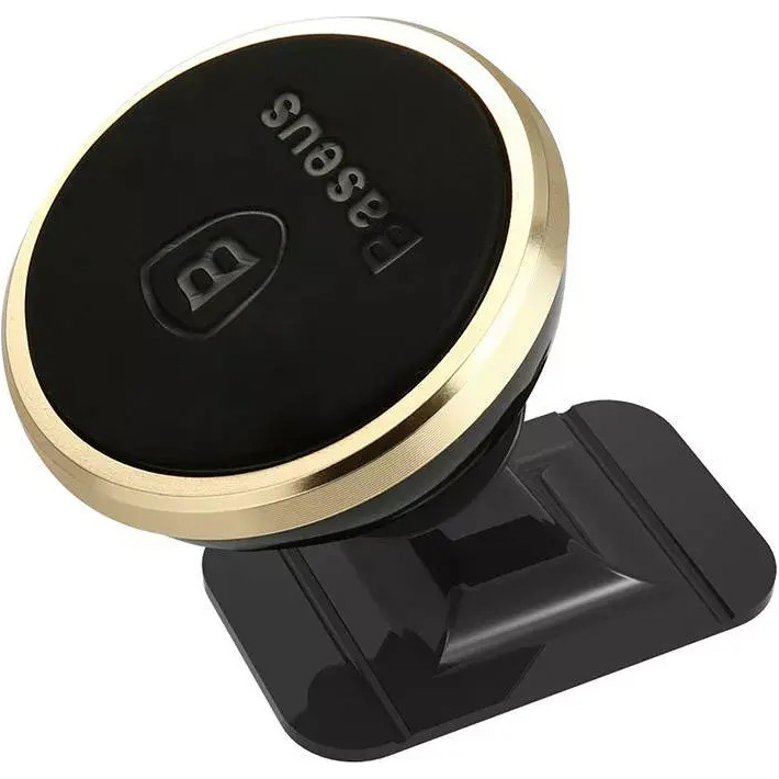 Автотримач для смартфона BASEUS 360° Adjustable Magnetic Phone Mount Black/Gold (SUCX140015)