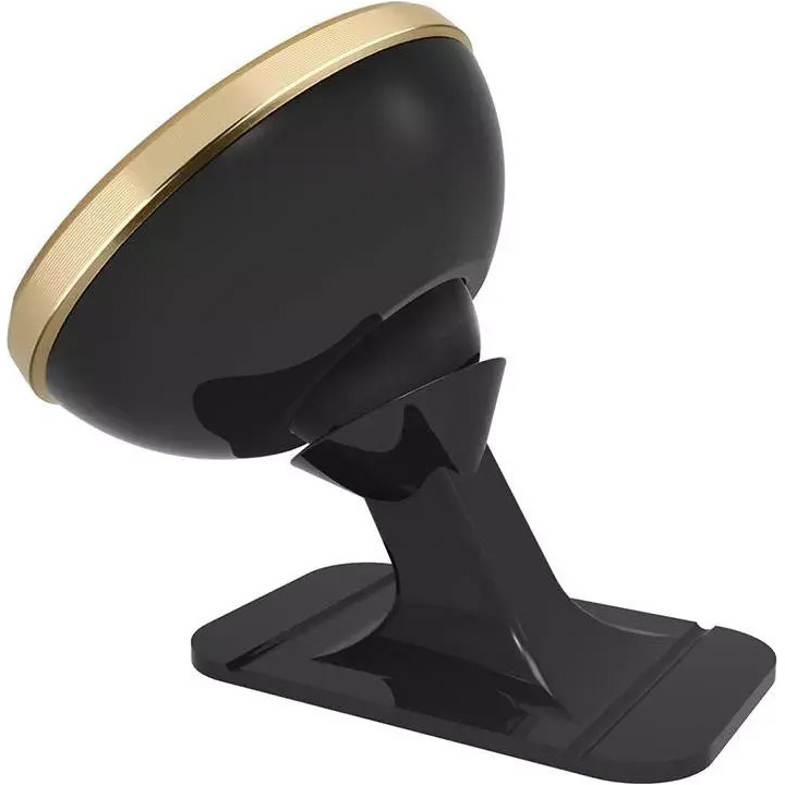 Автотримач для смартфона BASEUS 360° Adjustable Magnetic Phone Mount Black/Gold (SUCX140015)