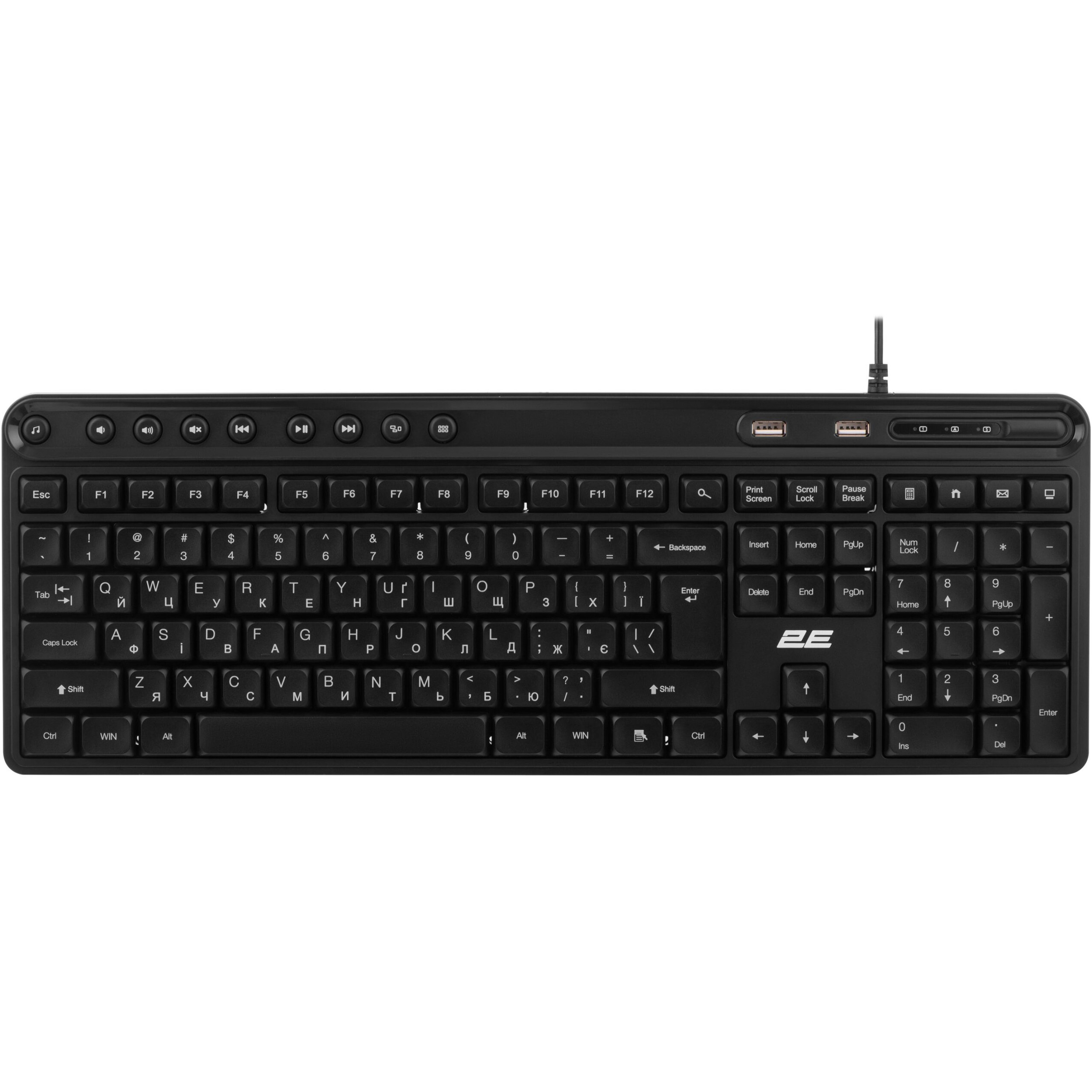 Клавіатура 2E KS1100 Black (2E-KS1100UB_UA)