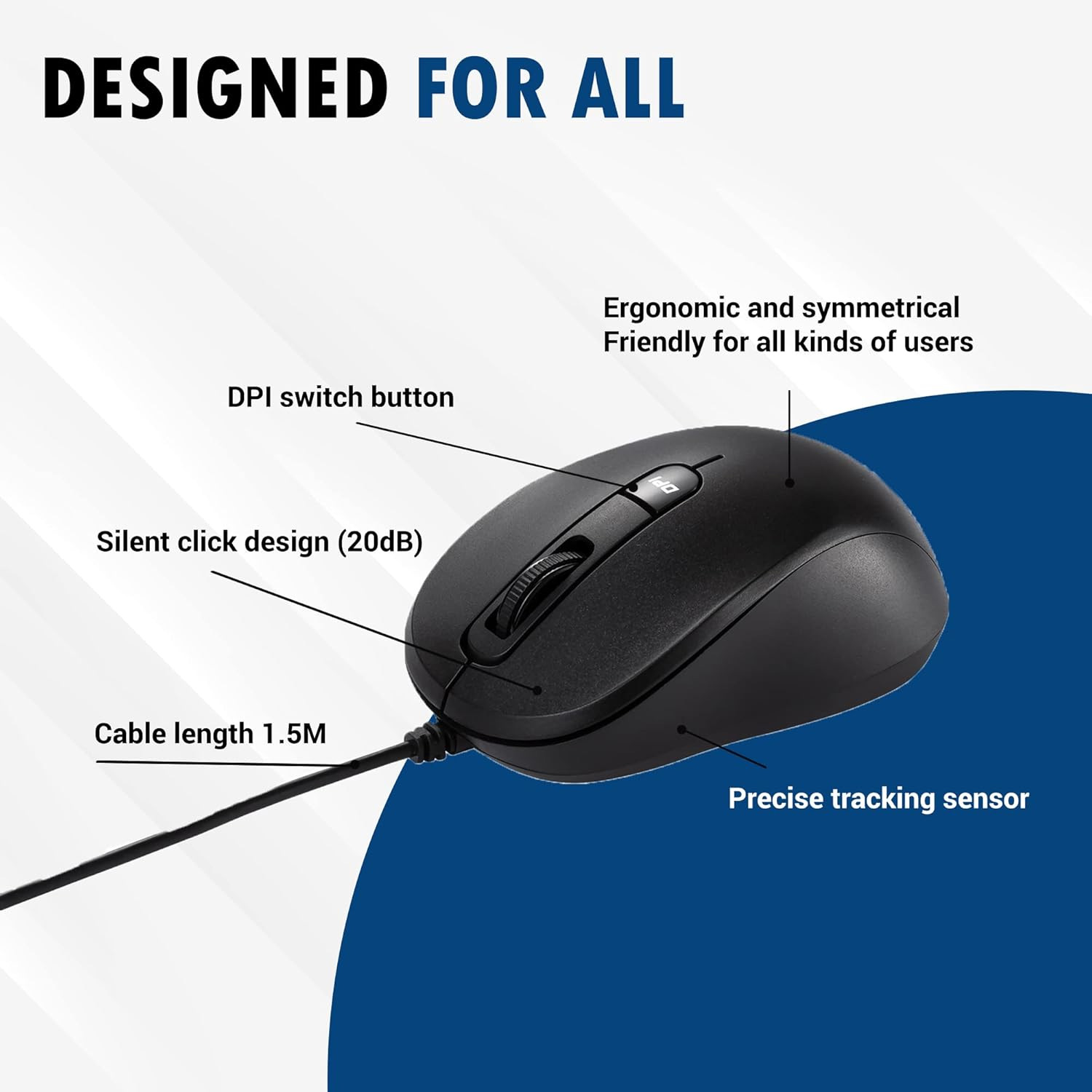 Мышь ASUS MU101C Blue Ray Black