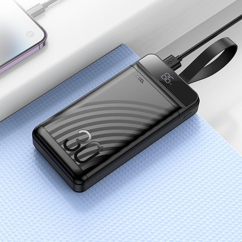 Повербанк HOCO J123B Element 22.5W 30000mAh Black