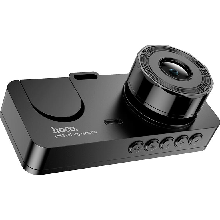 Автомобильный видеорегистратор с камерой заднего вида HOCO DI63 Triple Driving Camera