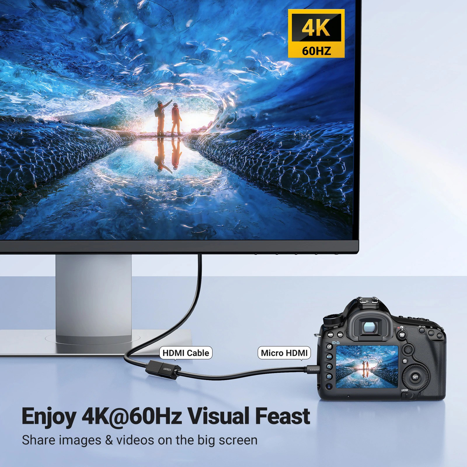 Адаптер UGREEN Micro-HDMI - HDMI Black (20134)