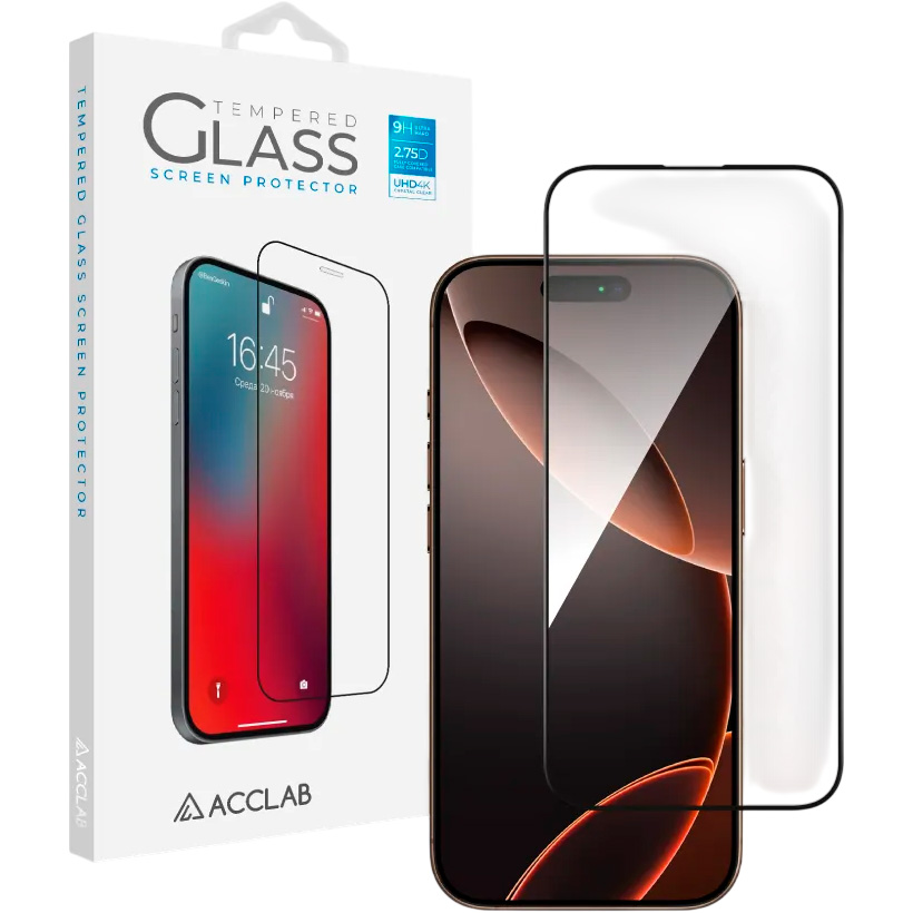Захисне скло ACCLAB Full Glue для iPhone 16 Pro Max