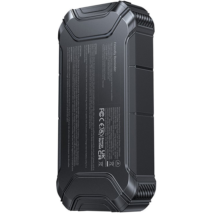 Портативное пускозарядное устройство BASEUS PrimeTrip VJ1 Jump Starter 5000A 12000mAh Black (C0119400)