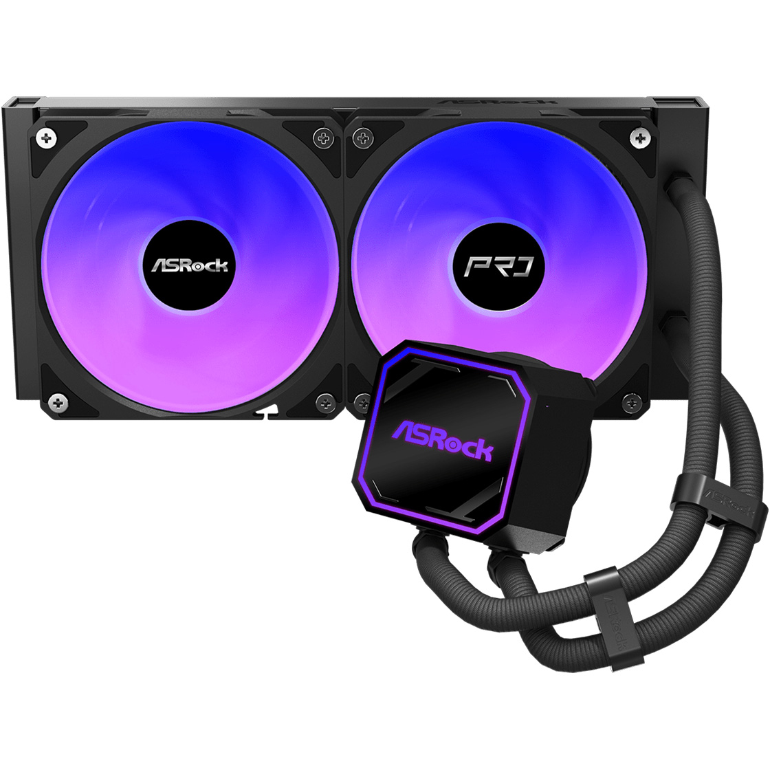 Система водяного охлаждения ASROCK Pro 240 ARGB Black
