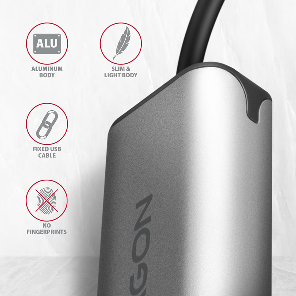 Мережевий адаптер AXAGON USB-C 3.2 Gen 1 to 2.5G Ethernet