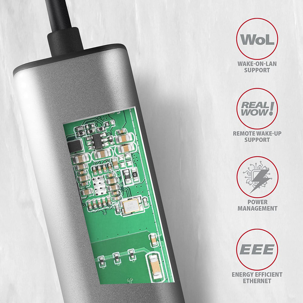 Мережевий адаптер AXAGON USB-C 3.2 Gen 1 to 2.5G Ethernet