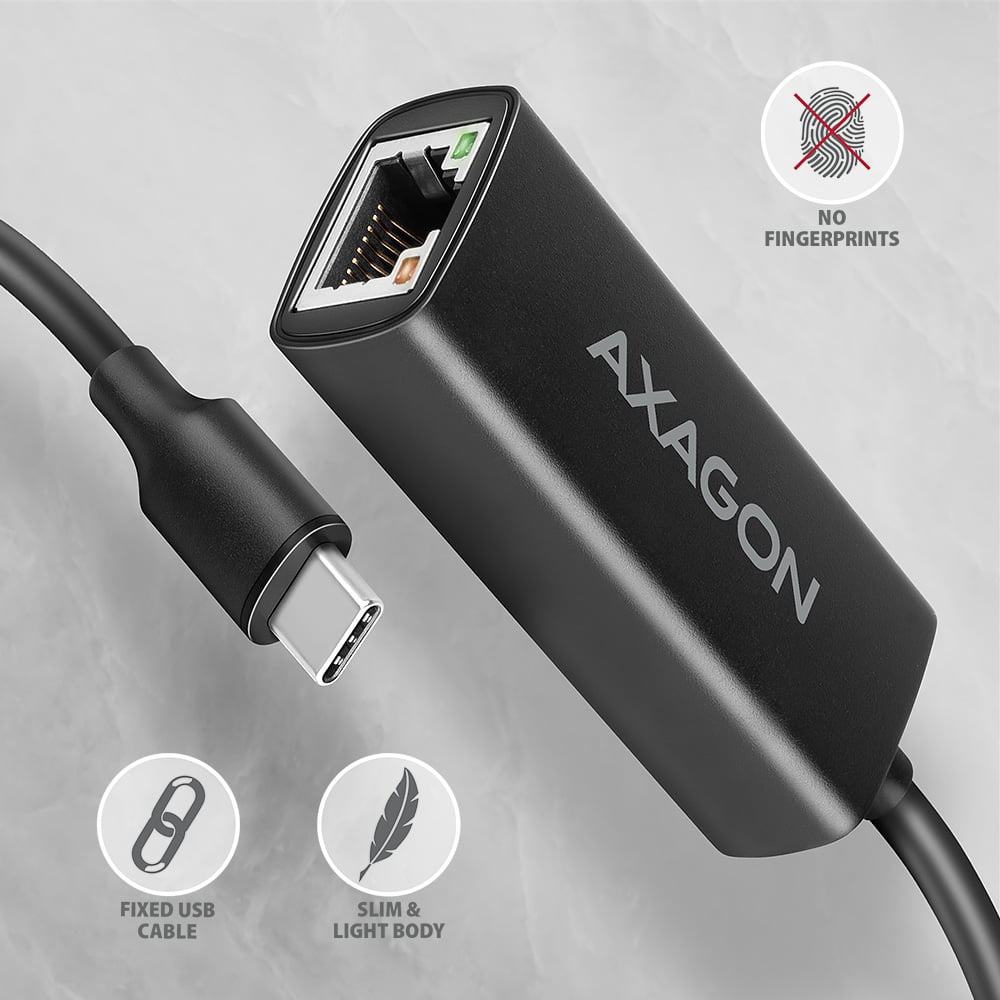 Мережевий адаптер AXAGON USB-C 3.2 Gen 1 to Gigabit Ethernet
