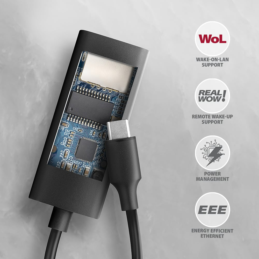 Мережевий адаптер AXAGON USB-C 3.2 Gen 1 to Gigabit Ethernet