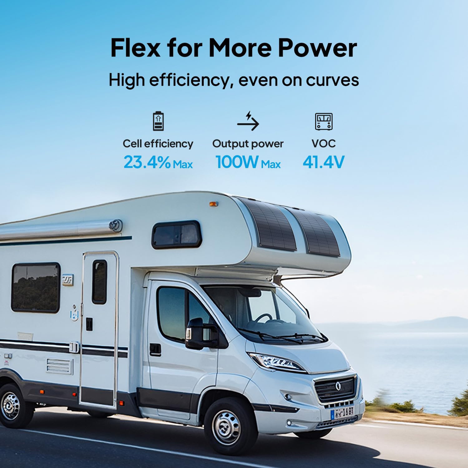 Комплект портативных солнечных панелей BLUETTI PV100 FX 2-pack 100W (P-PV100FX-UJ-BK-LS-10)