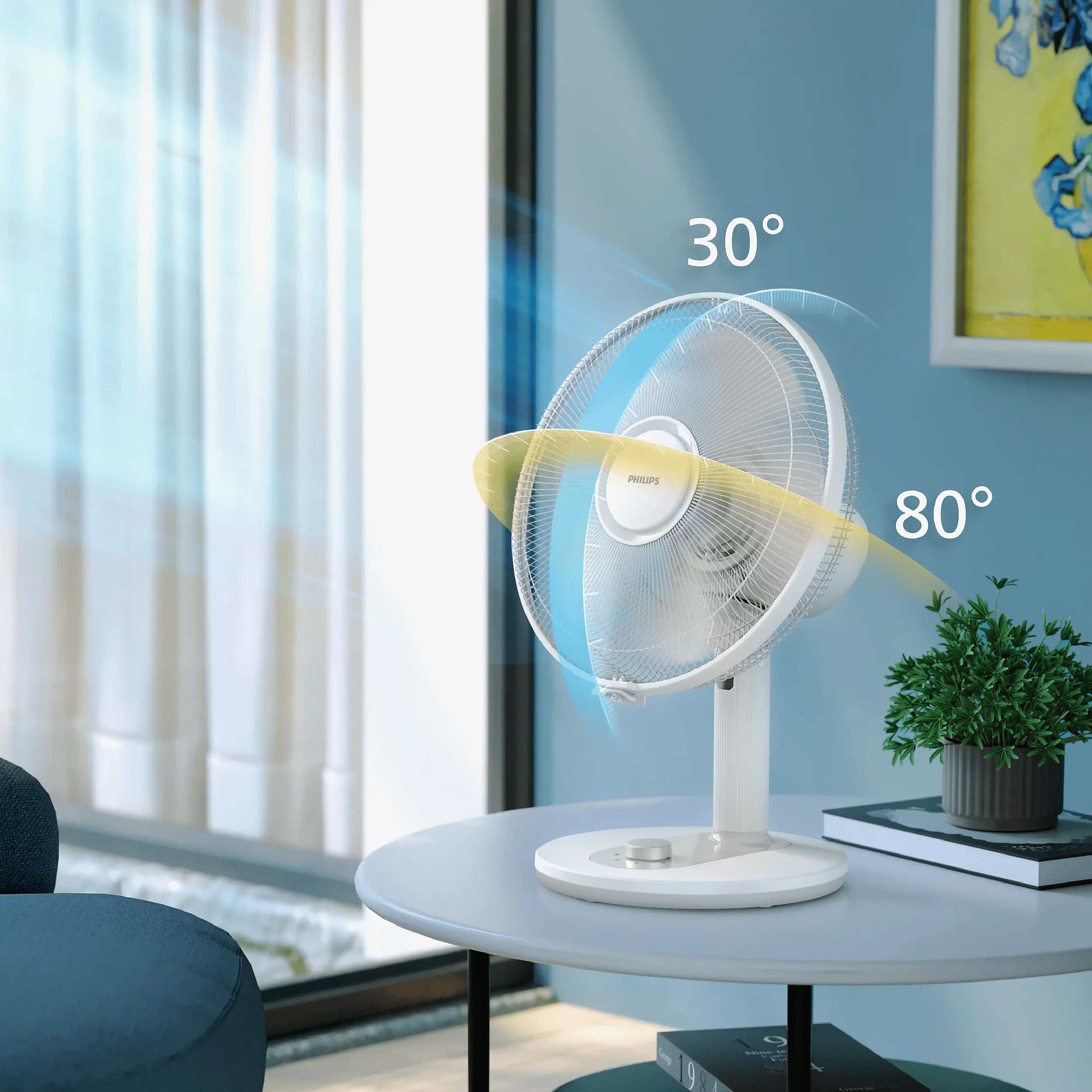 Настільний вентилятор PHILIPS Series 1000 CX1030/00 White