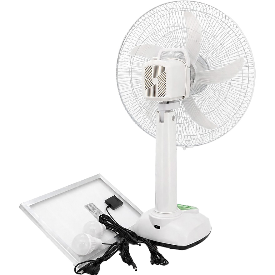 Настольный вентилятор GDTIMES GD 8069LI-16 + Solar Panel + LED Lamp