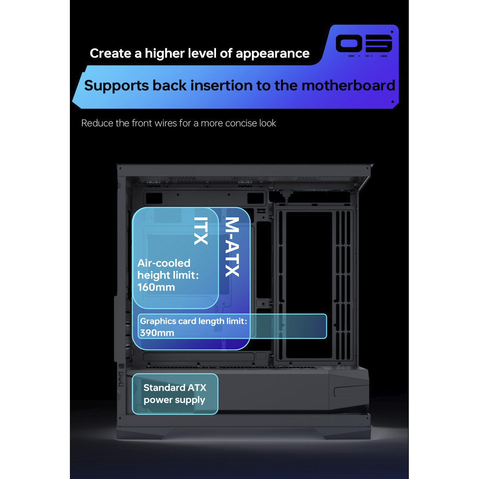 Корпус THUNDEROBOT GQX25MBS Black