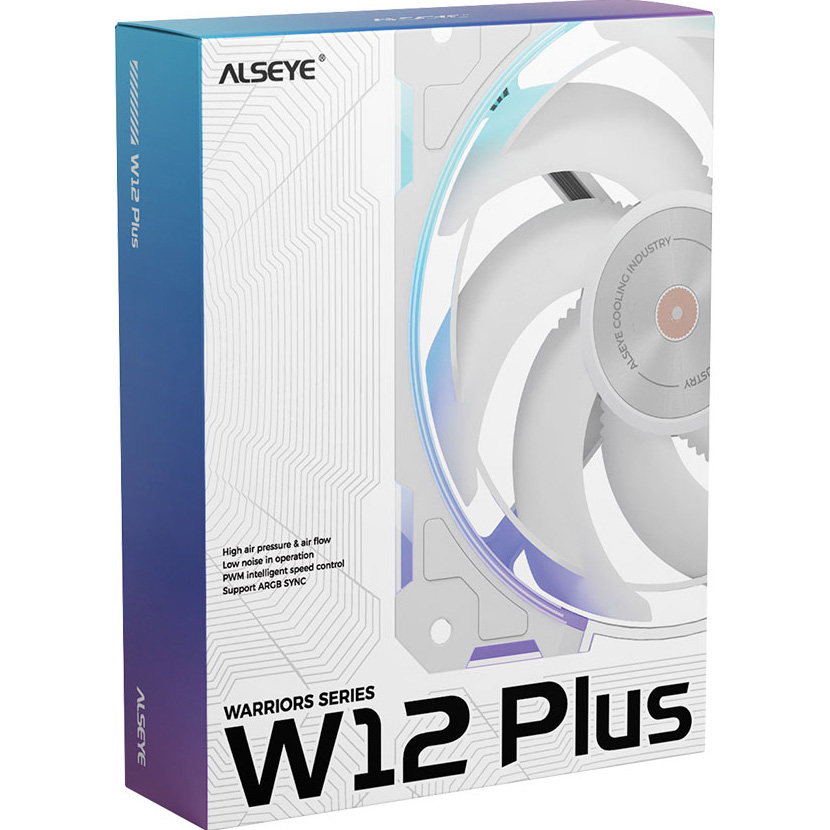 Вентилятор ALSEYE W12 Plus Warriors White (AS.04.07.0067)