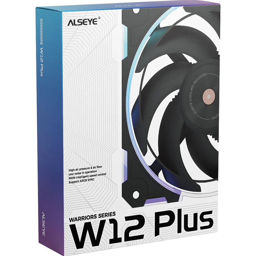 Вентилятор ALSEYE W12 Plus Warriors Black (S.04.07.0066)
