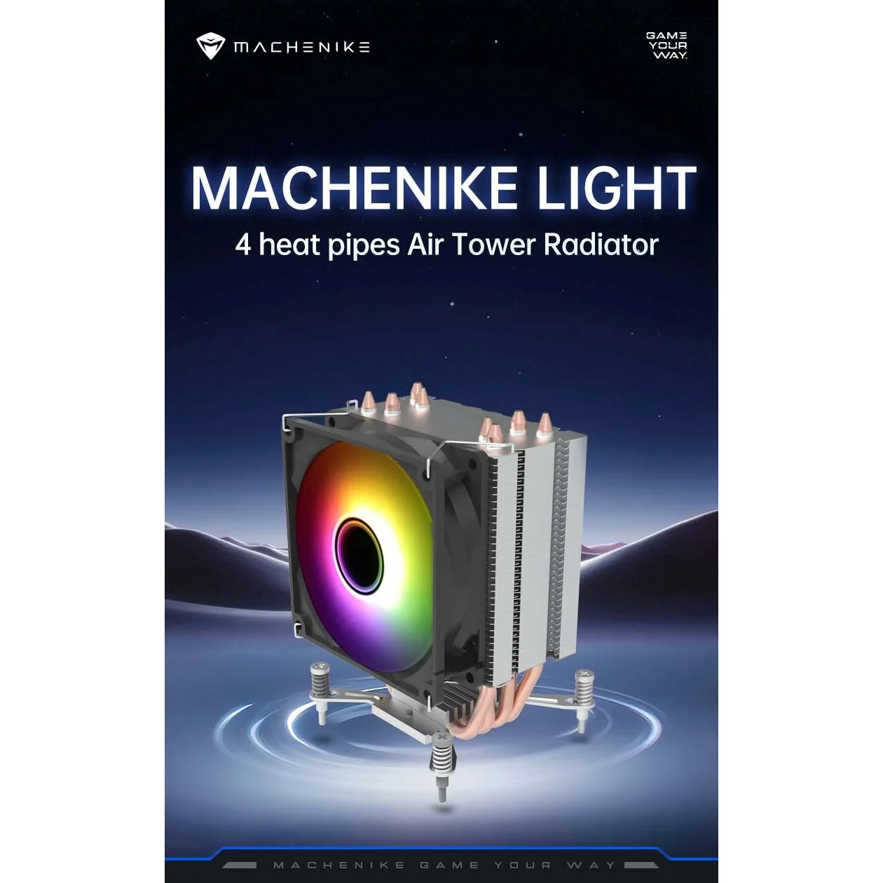 Кулер для процессора MACHENIKE Light Air CWF-4R Black