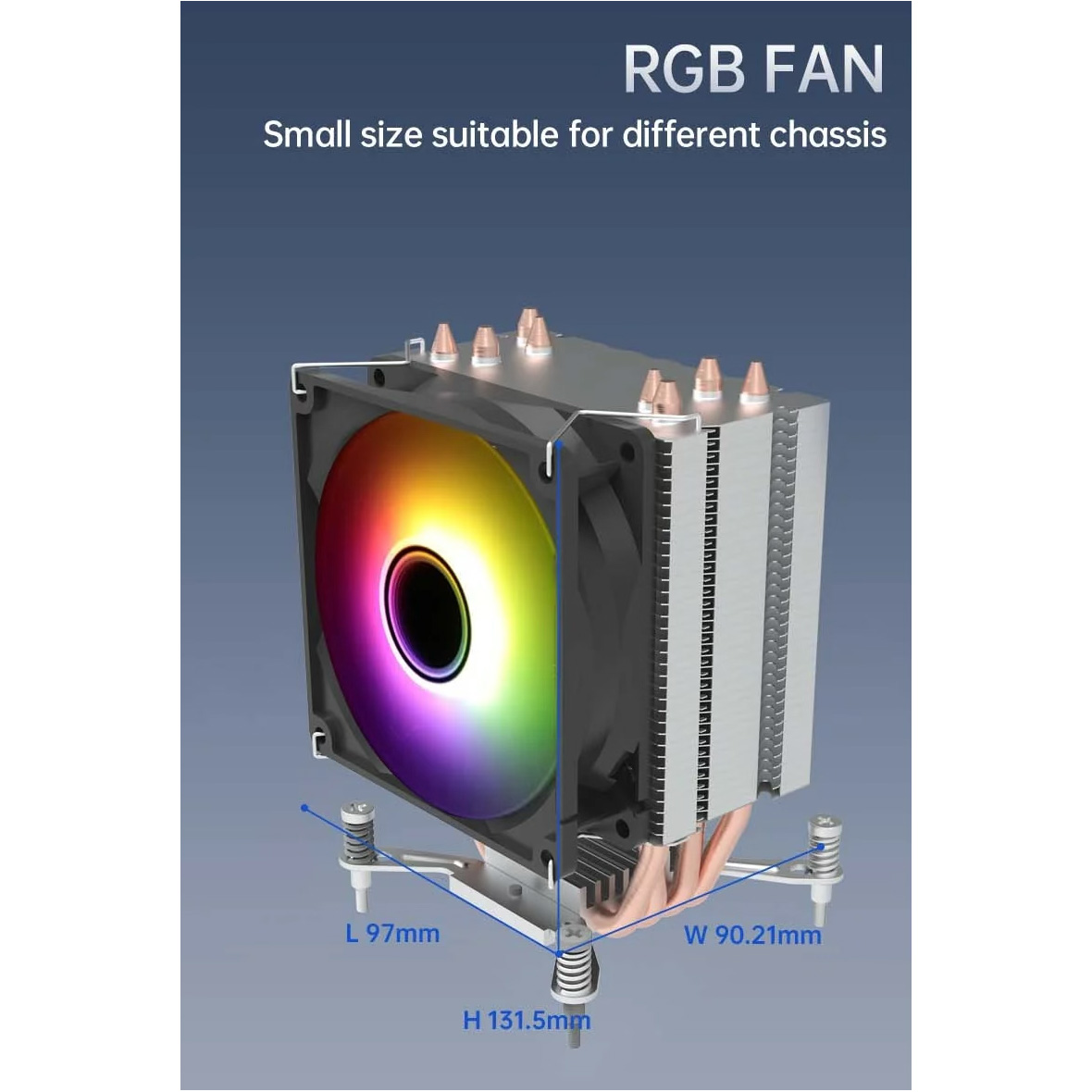 Кулер для процессора MACHENIKE Light Air CWF-4R Black