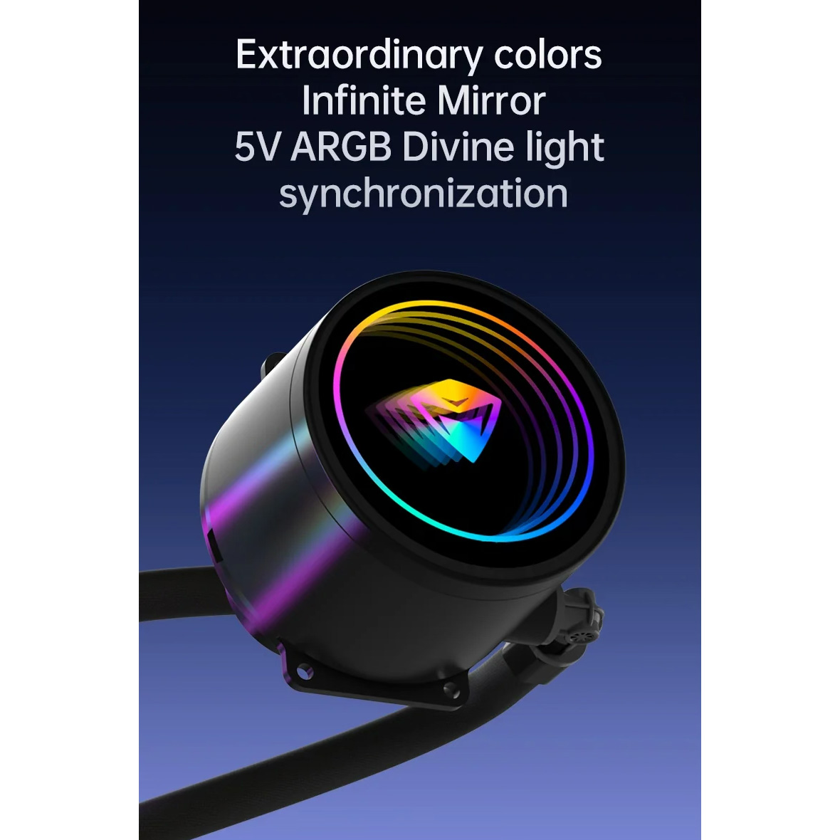 Система водяного охлаждения MACHENIKE Light 120 ARGB Black