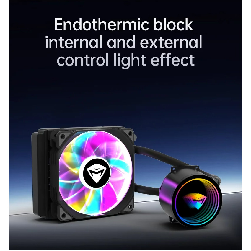 Система водяного охлаждения MACHENIKE Light 120 ARGB Black