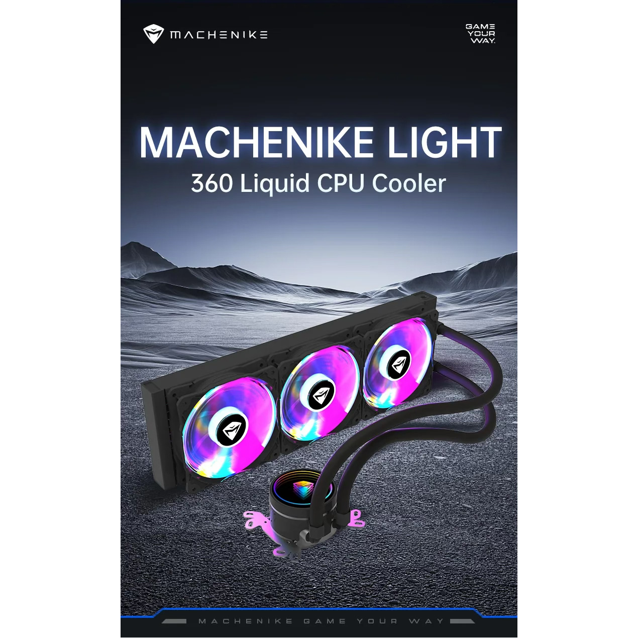 Система водяного охлаждения MACHENIKE Light 360 ARGB Black