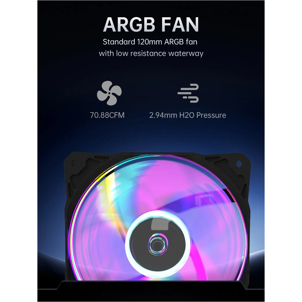 Система водяного охлаждения MACHENIKE Light 360 ARGB Black