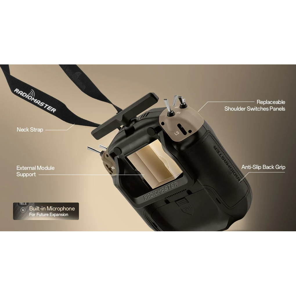 Пульт керування дроном RADIOMASTER TX16S MK3 Max ExpressLRS M2 Black (TX16S-MK3MAX-BLK)