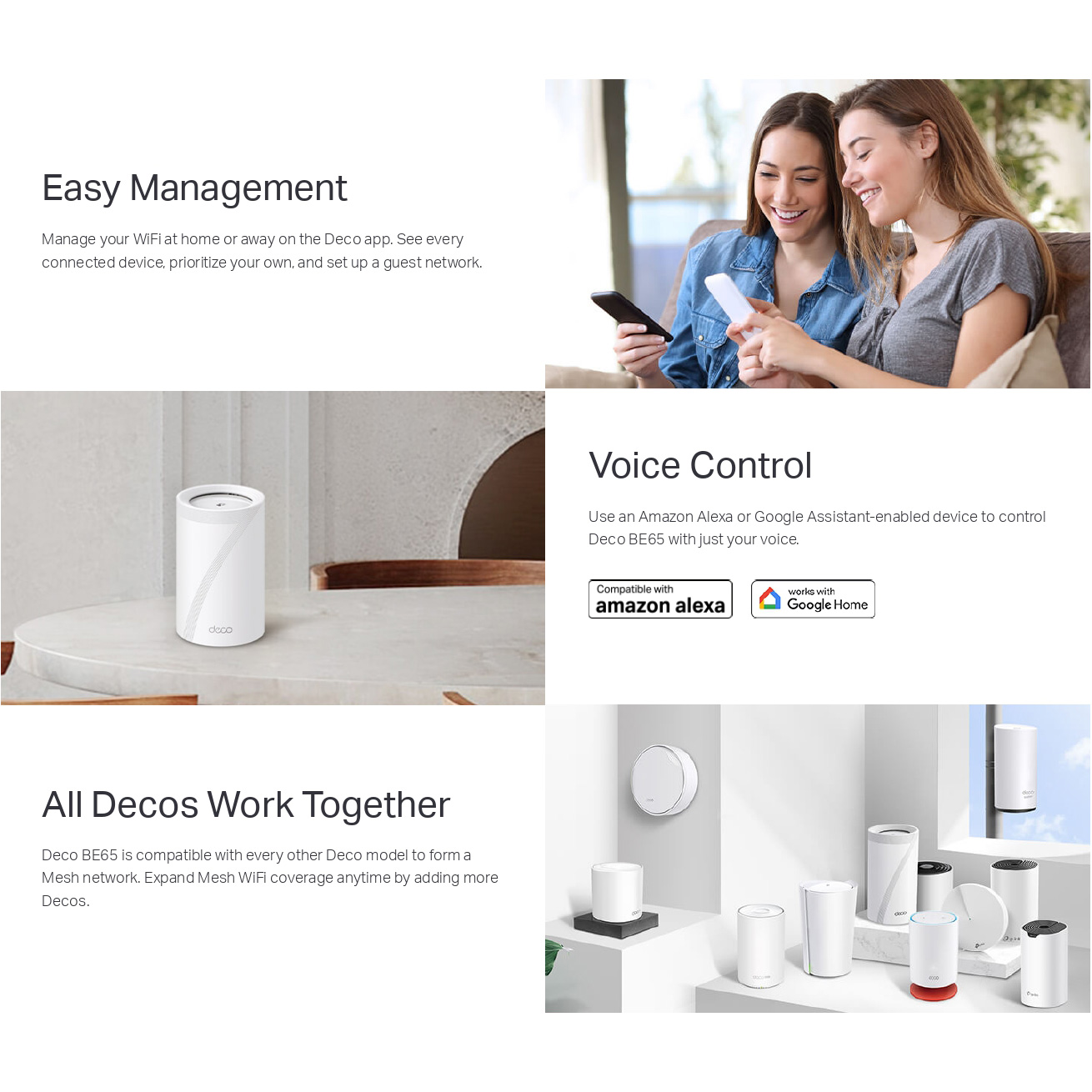 Wi-Fi Mesh система TP-LINK Deco BE65 2-pack
