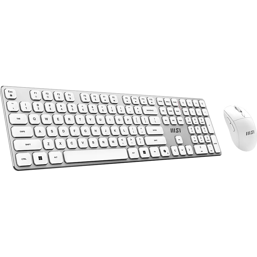 Комплект беспроводной MSI Forge K210 Wireless Combo White