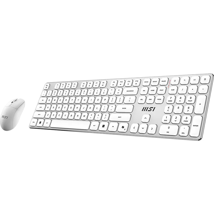 Комплект беспроводной MSI Forge K210 Wireless Combo White
