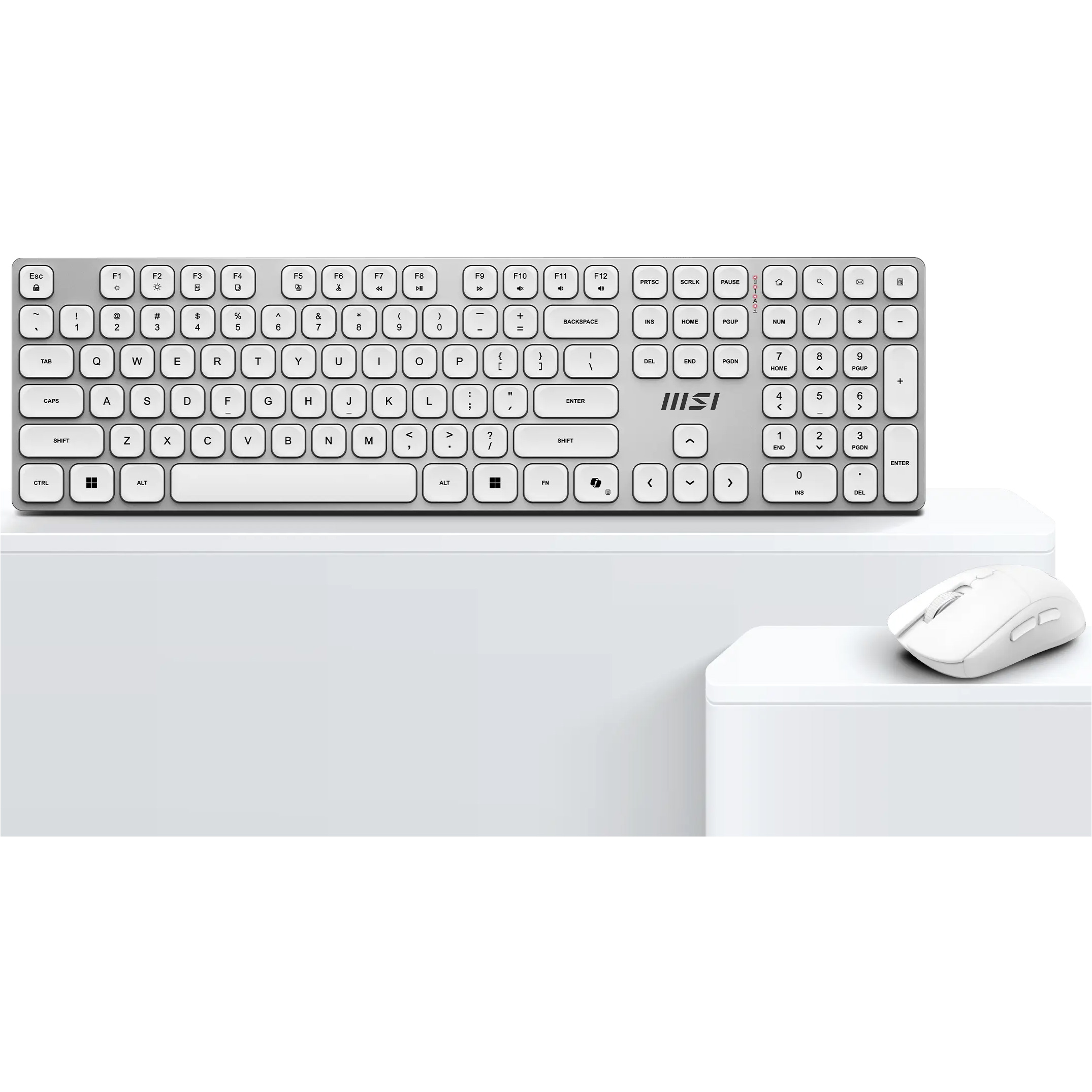 Комплект беспроводной MSI Forge K210 Wireless Combo White