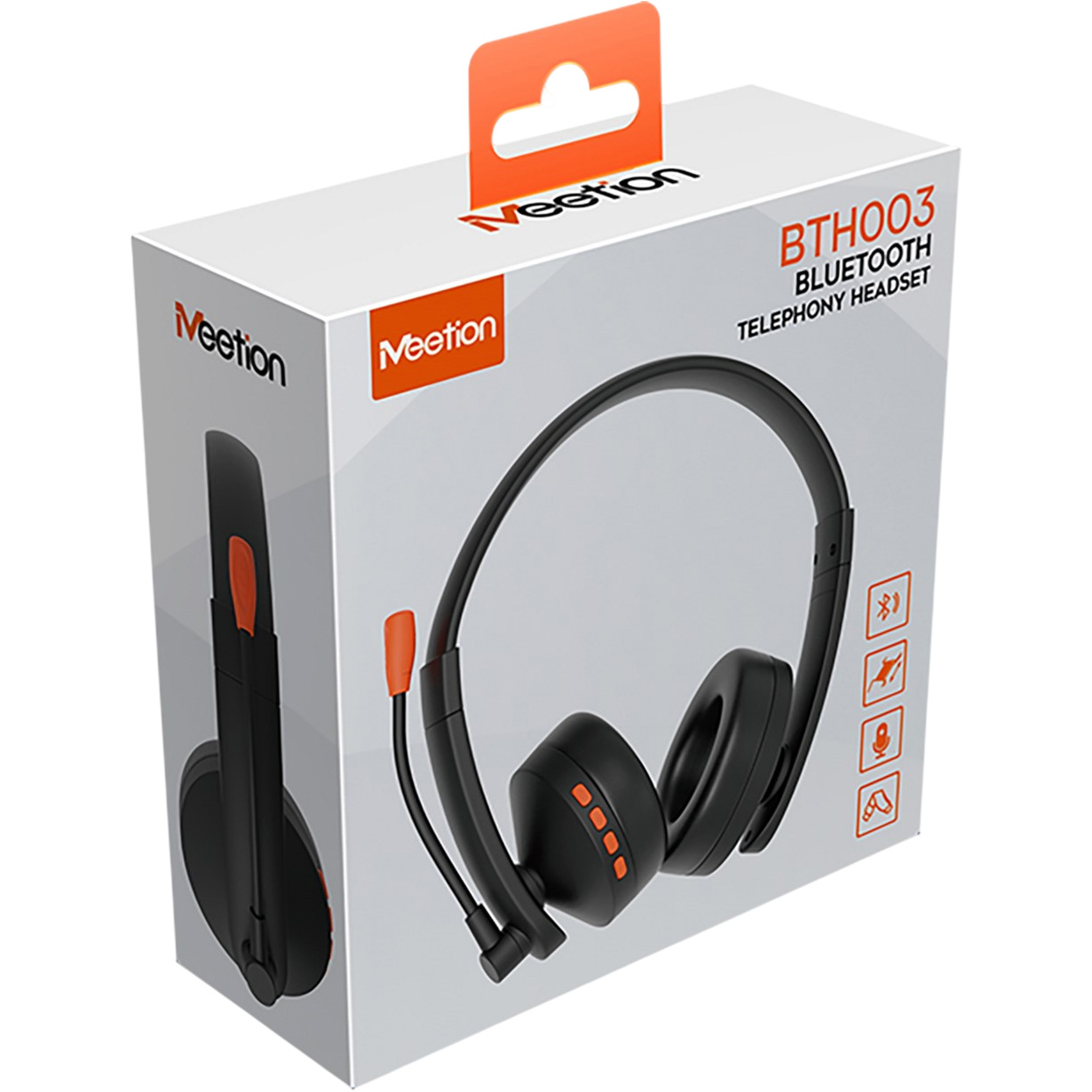 Навушники MEETION BTH003MIC Black/Orange