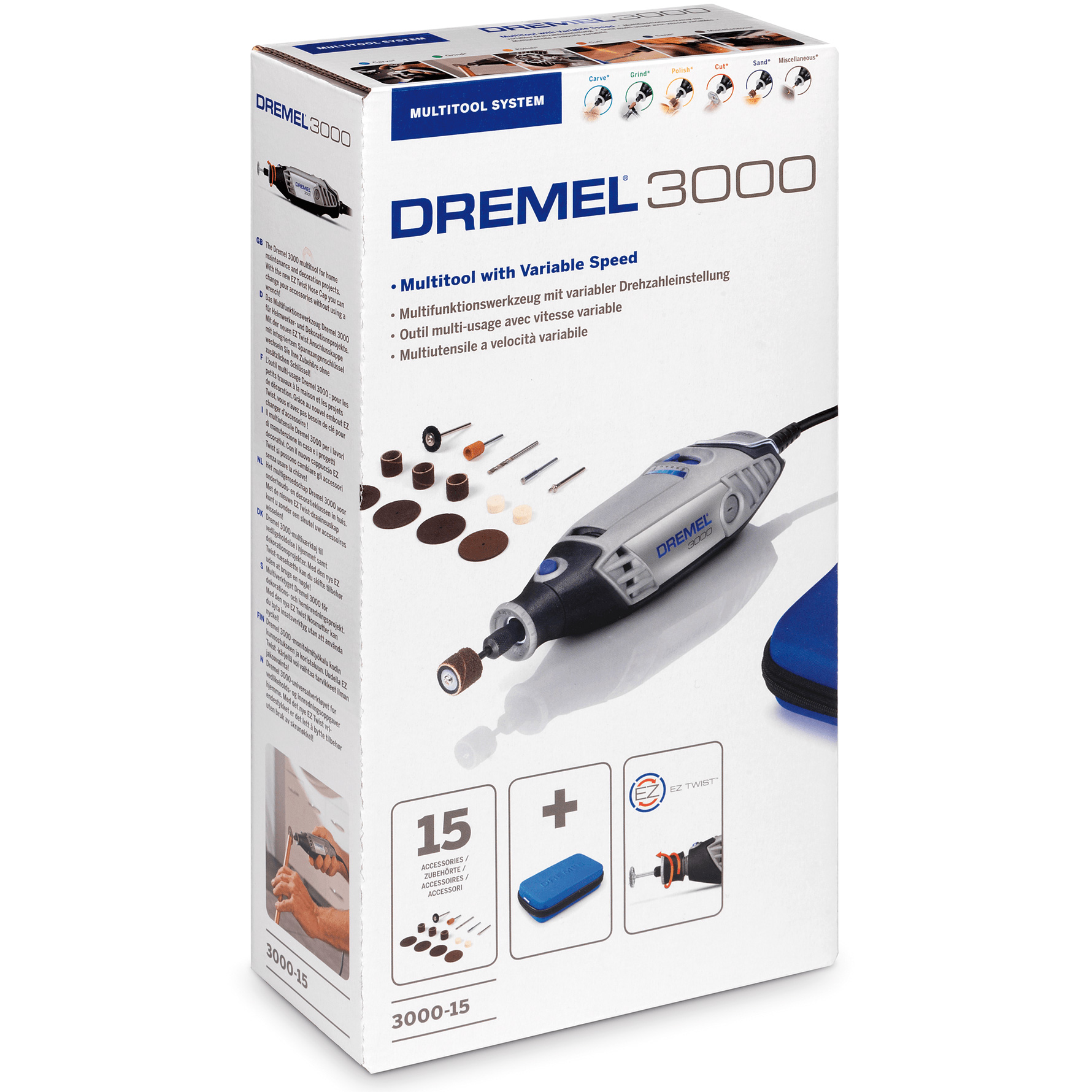 Багатофункціональний інструмент (гравер) DREMEL 3000-15 (F.013.300.0JA)