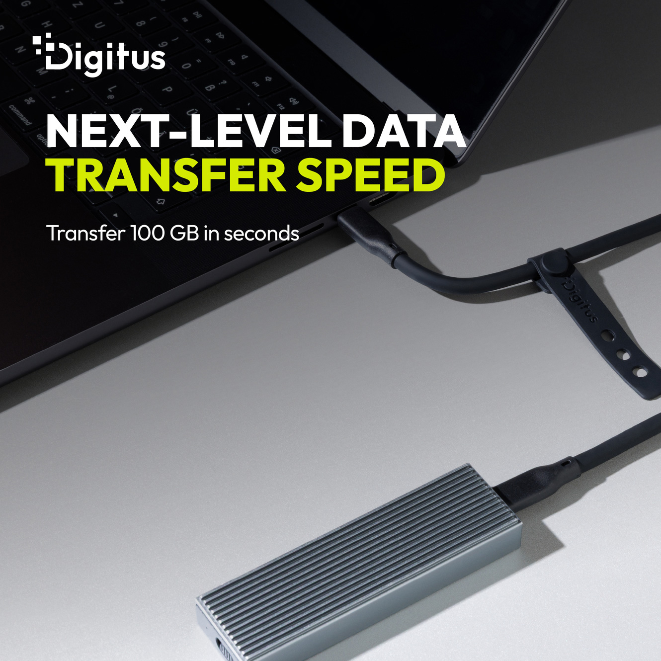 Кабель DIGITUS USB4 2.0 CM/CM 0.5м Black (AK-300350-005-S)
