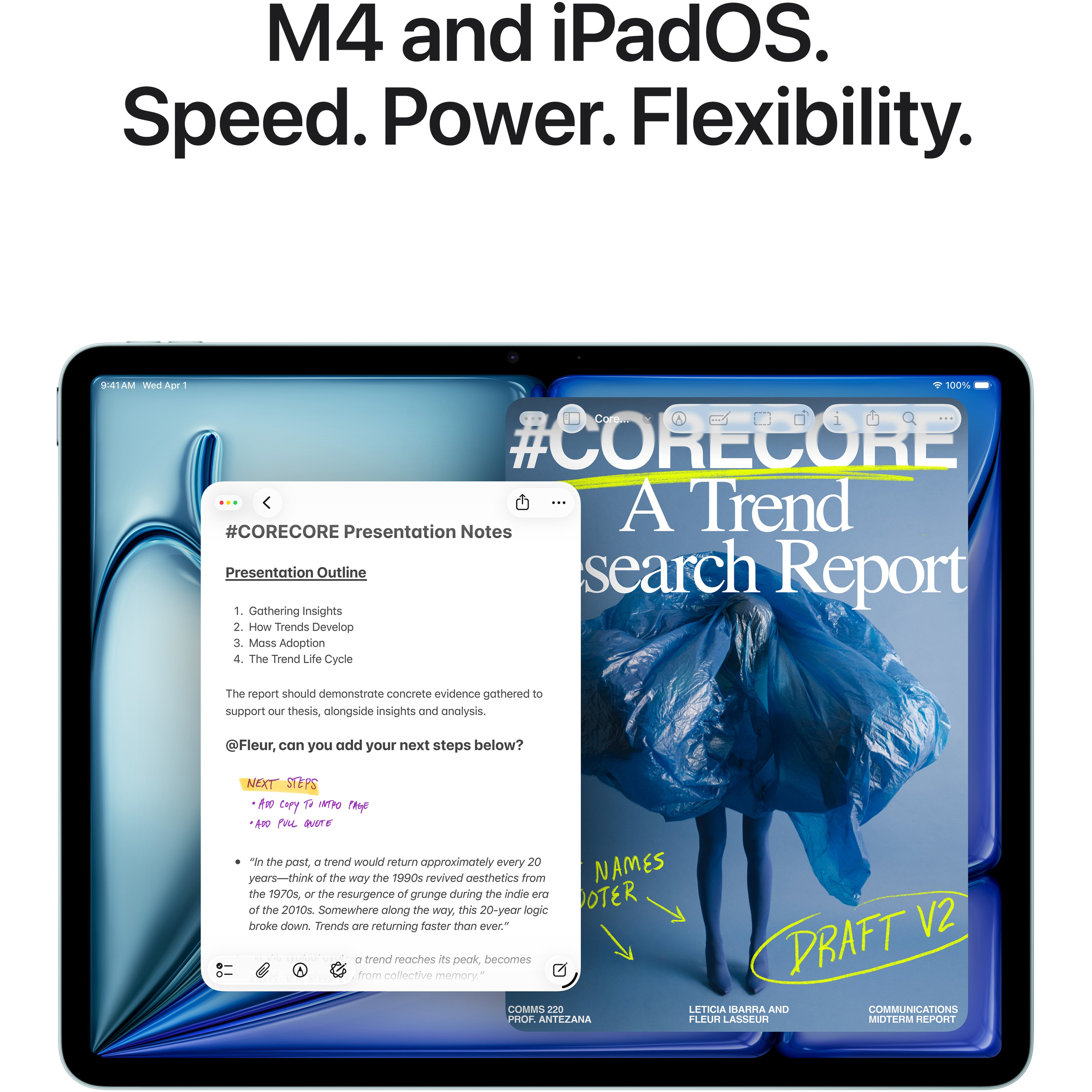 Планшет APPLE iPad Air M4 11" Wi-Fi 128GB Blue (MH314TY/A)