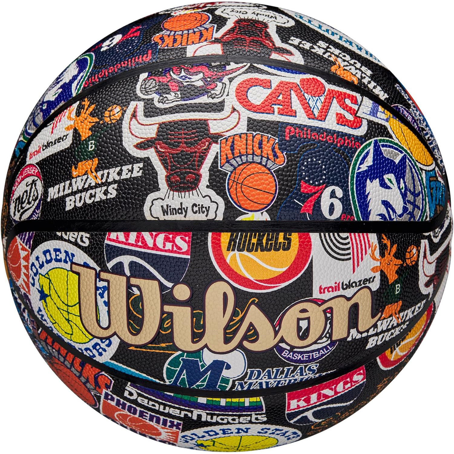 Мяч баскетбольный WILSON NBA All Team Retro Size 7 (WZ4028501XB7)
