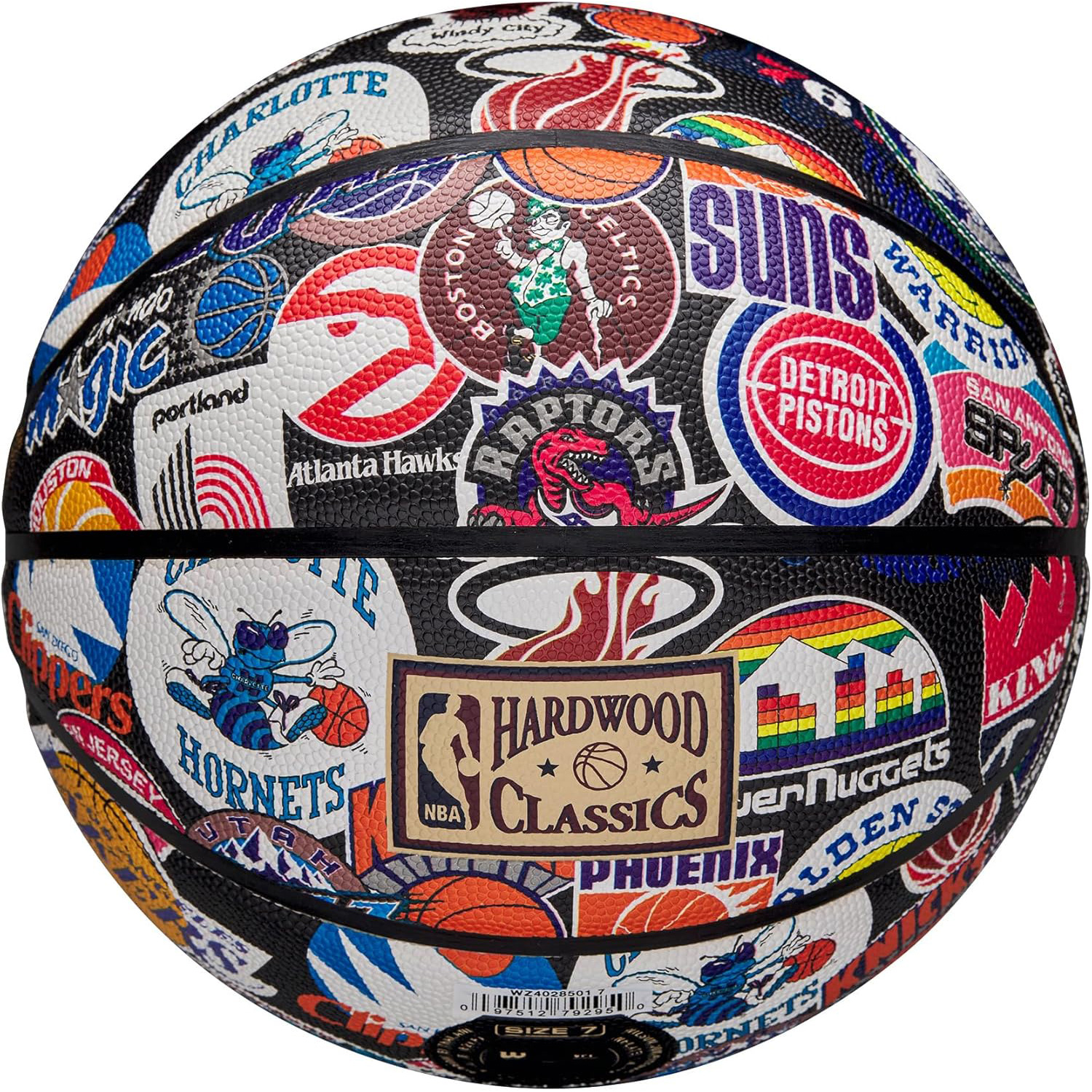Мяч баскетбольный WILSON NBA All Team Retro Size 7 (WZ4028501XB7)